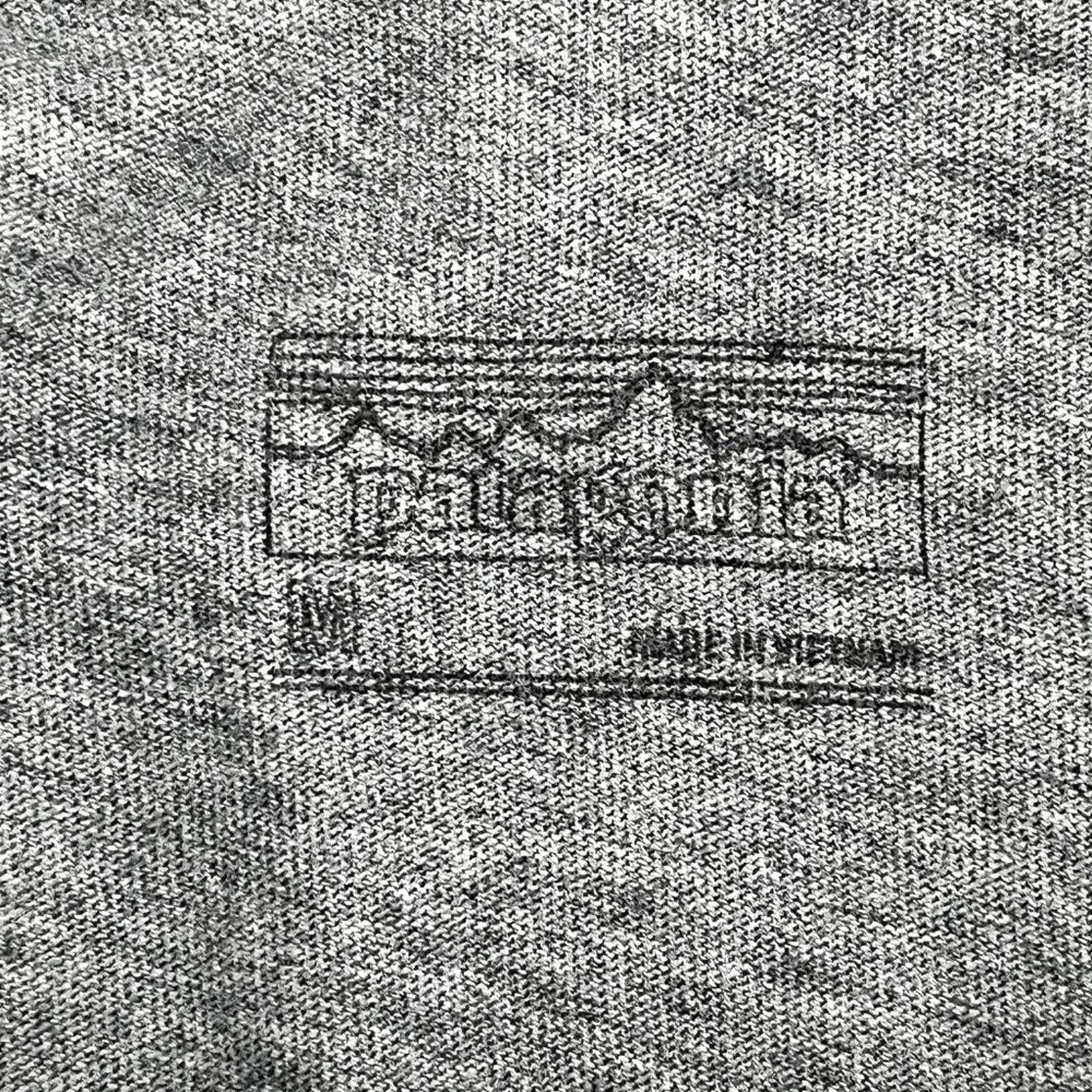 Patagonia Mens Medium Performance‎ Polo Shirt Gray Organic Cotton Short Sleeve - Picture 5 of 8
